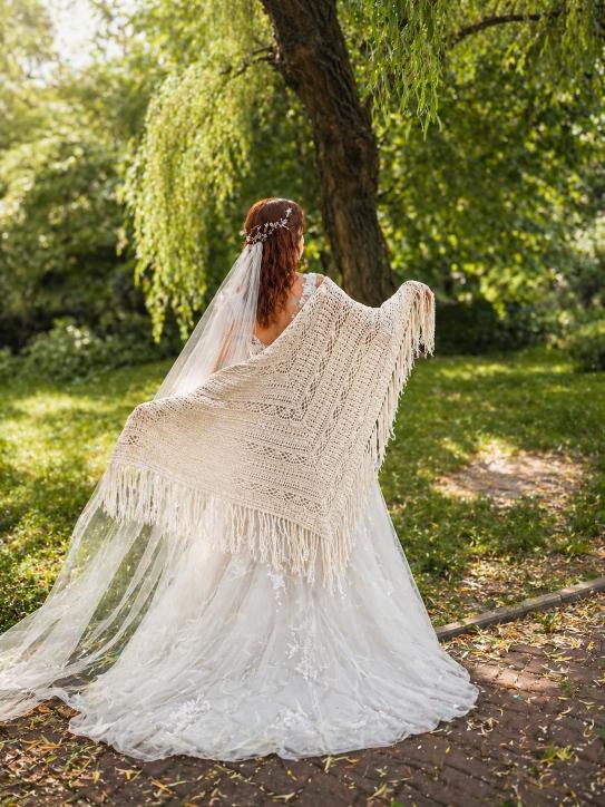 Chusta ślubna handmade