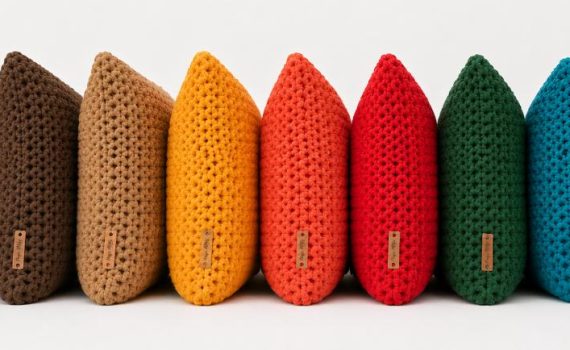 poduszki ze sznurka bawełninego